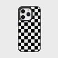 thumbnail image 1 of Caseco iPhone 15 Pro Case With Mag-Safe - Black Checkerboard, 1 of 5