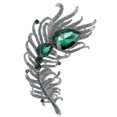 thumbnail image 1 of Broche estilo pluma de pavo real para mujer, 1 of 1