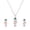 Multicolor-F, variant on TIMIFIS Earrings Ladies Fashion Jewelry Diamond Necklace Earrings Set ummer