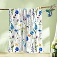 thumbnail image 3 of Floral Throw Blanket for Girls Women Blue Soft Fuzzy Flannel Bed Blanket for Adults Plush Watercolor Flowers Christmas Birthday Gifts,50x60”, 3 of 6