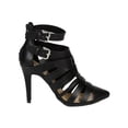 thumbnail image 2 of Breckelle BK67 Women Leatherette Strappy Buckle Pointy Toe Gladiator Sandal Pump, 2 of 5