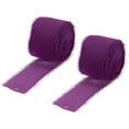 thumbnail image 1 of Unique Bargains Chiffon Ribbon 1.5' x 10 Yard, Handmade Fringe Ribbon, Purple Silk Ribbon for Wedding, Gift Wrapping, 2pcs, 1 of 5