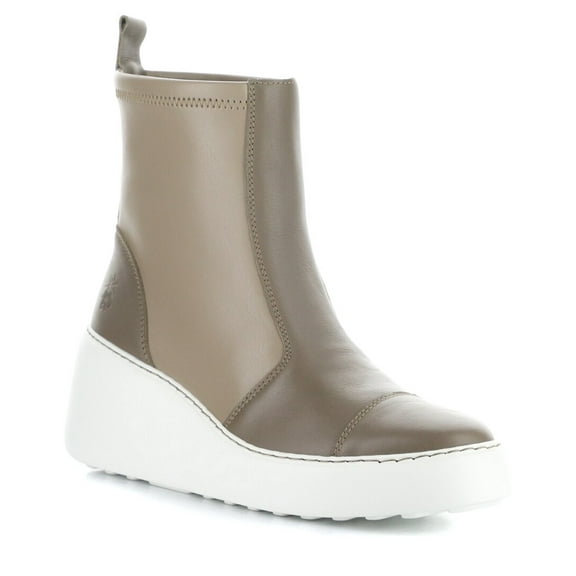 FLY London Daik Leather Boot, 41, Beige