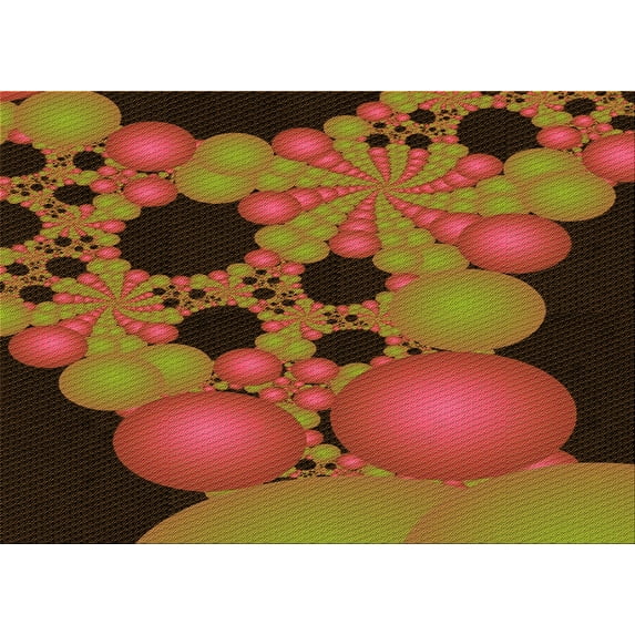 Ahgly Company Indoor Rectangle Patterned Saffron Red Area Rugs, 8' x 12'