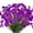 Purple, variant on ZOELNIC Artificial Flowers Outdoor 6 Bundles UV Resistant Fake Flowers for Outside No Fade Faux Plastic Plants Garden Porch Window Box Decorating (Purple)