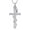 Silver, variant on Snake Cross Cremation Necklaces Animal Serpent Urn Pendant Cross Memorial Pendant Religion Pray Keepsake Gift Perfect Daily Necklace
