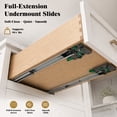 thumbnail image 4 of LUXEYARD Kitchen Base Cabinets, Sideboard Storage Cabinet, Entryway Cabinet with 2-Drawers & Adjustable Shelf, 36" W X 24" D X 34.5"H, 4 of 8
