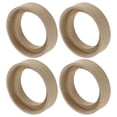 thumbnail image 1 of Unique Bargains 4 Pcs Universal 1.5 Inch Speaker Subwoofer Mounting Spacer Rings Solid Wood Beige, 1 of 6