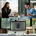 thumbnail image 6 of SMRTMUGG PRO Heated Coffee Mug 14 oz., 4 Hour Battery Life, Self-Heating, Adjustable Temperature Controlled, LCD Screen, One Button Temperature Adjustment, Includes Cover with Magnetic Slider (Black), 6 of 9