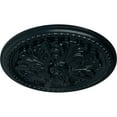 thumbnail image 3 of Ekena Millwork 16 7/8"OD x 1 1/2"P Swindon Ceiling Medallion (Fits Canopies up to 2 7/8"), Hand-Painted Night Shade, 3 of 6