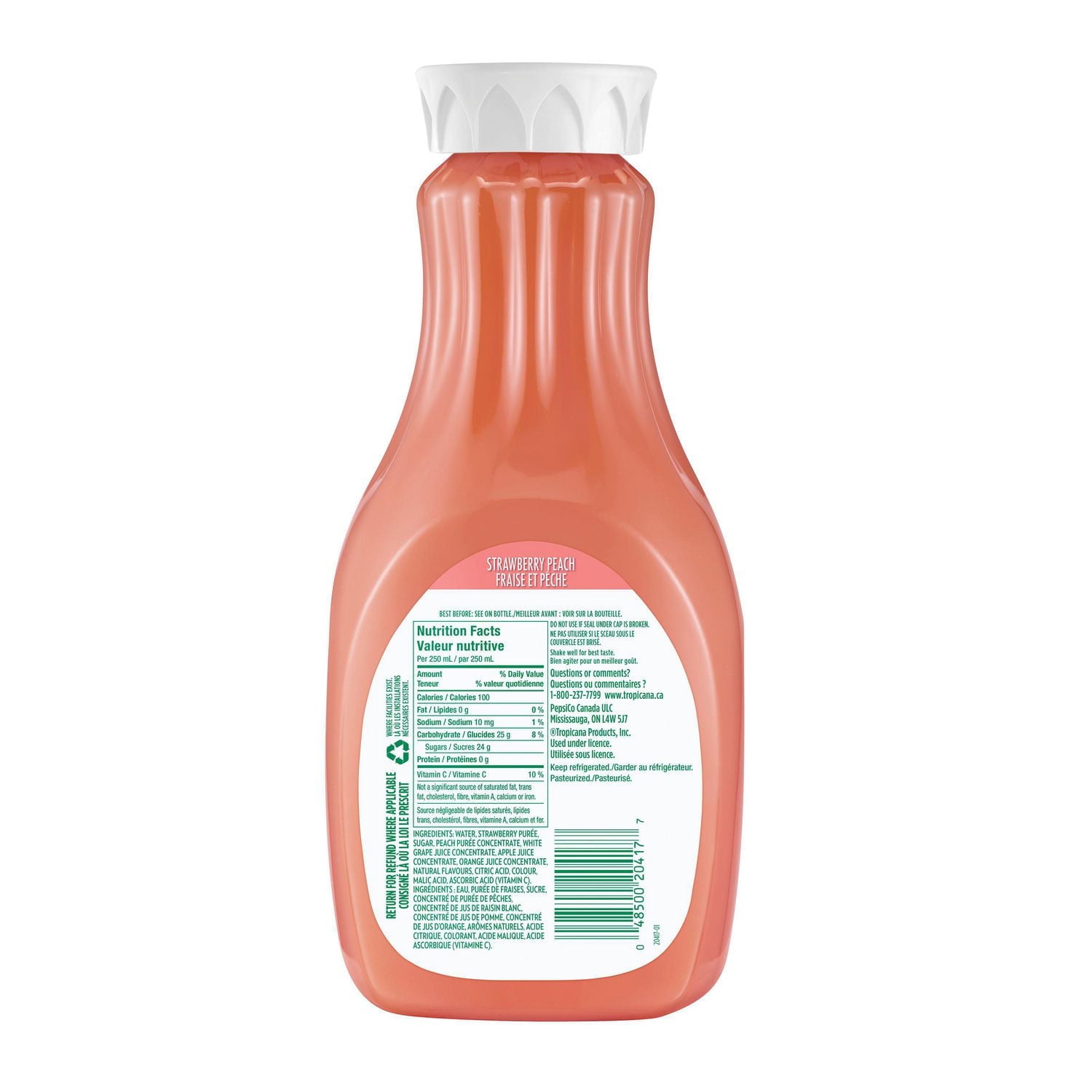 Tropicana Strawberry Peach Juice Tropicana Strawberry Peach