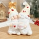 thumbnail image 1 of Adorno de café con forma de pareja de enanos, figuras de cerámica, decoración navideña para el hogar, centro de mesa festivo, regalo para parejas, tamaño pequeño, para sala de estar., 1 of 6