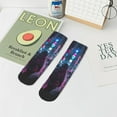 thumbnail image 7 of Naloa Neon Night Cityscape Ankle Socks for Women Non Slip Socks No Show Socks Classic Low Cut Casual Socks Casual Socks, 7 of 7