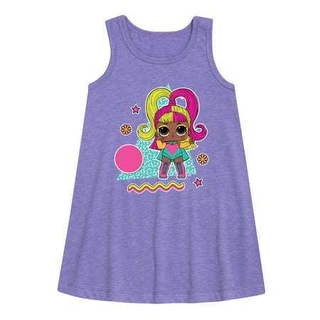 

Lol Surprise! - Glow Grrrl Retro - Toddler and Youth Girls A-line Dress