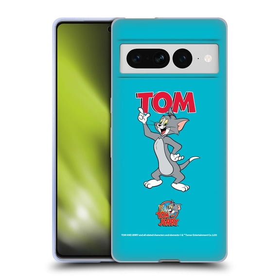 Head Case Designs Officially Licensed Tom and Jerry Characters Tom Soft Gel Case Compatible with Google Pixel 7 Pro