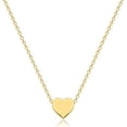 thumbnail image 6 of Granddaughter Necklace Gift ''Dear Granddaughter You Stole Our Heart From The Very Start'' Simple Small Valentines Day Heart Pendant, Birthday Gift Jewelry Present (gold), 6 of 7