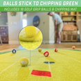 thumbnail image 3 of GoSports Chip N Stick Golf Game - Includes 1 Chip N Stick Game Mat, 16 Grip Golf Balls, and Chipping Mat, Multi, 3 of 5