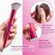 thumbnail image 4 of Makeup Brush Set 18 Pcs Premium Synthetic Foundation Powder Concealers Eye shadows Blush Makeup Brushes with black case (C-DarkPink), 4 of 4