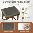 thumbnail image 6 of Costway 24'' Dining Bar Stool Set of 2 Counter Height Padded Seat Wood Frame Kitchen Brown, 6 of 9