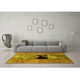 thumbnail image 3 of Ahgly Company Indoor Rectangle Abstract Yellow Modern Area Rugs, 8' x 10', 3 of 4
