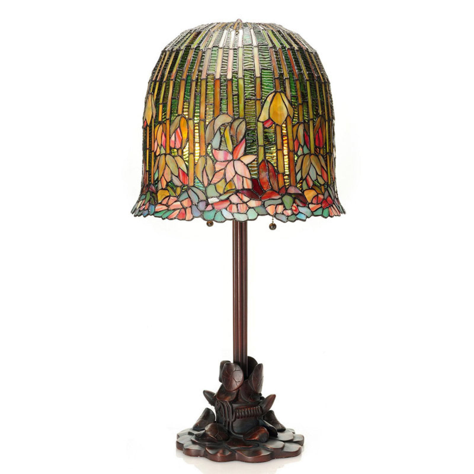Stained Glass Handcrafted Owl Night Light Table Desk Lamp. 