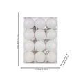thumbnail image 2 of Ltvvegg 24Pcs Christmas Ball Ornaments, 1.57" Christmas Balls Plastic Shatterproof Christmas Tree Decorations Ornaments Balls Party Decorations, White, 2 of 3