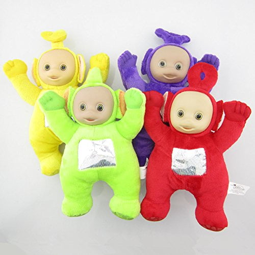 Lot 4 pcs Teletubbies Laa-Laa Po Tinky Winky Dipsy Soft Plush Toy Doll 11 inch 