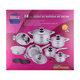 thumbnail image 3 of Batería de Cocina acero Grado quirúrgico SWISS CRISTAL 16 piezas, 3 of 4