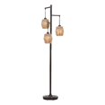 thumbnail image 1 of Uttermost 3-Light Coastal Metal/Rope Floor Lamp in Bronze/Gold, 1 of 9