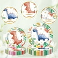 thumbnail image 5 of 96 PCS Dinosaur Birthday Party Supplies - Cute Dinosaur Themed Birthday Decorations Includes Paper Plates Napkins Forks Sets for Boys Girls Kids Birthday Party Serves 24 Guests, 5 of 7