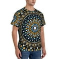 thumbnail image 5 of Rocae Dot Mandala for Men's Moisture-Wicking Crew Tee - T-Shirt for Sports, Outdoor Activities, and Casual WearSmall, 5 of 9