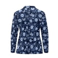 thumbnail image 3 of Uorisanigo Blue Rose Womens Long Sleeve Golf Shirt Soft Comfortable Butterfly Moisture Wicking Casual Tennis Activewear Washable Tennis Tops for Workout Sports, 3 of 7