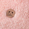 thumbnail image 4 of LFEOOST Kids Cute Calf and Lamb Print Jacket 2024 Winter Fleece Lined Warm Hooded Padded Coat Childrens Zip Buttons Outwear (Pink, 100 2 Years), 4 of 4
