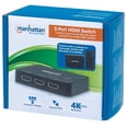 thumbnail image 1 of Switch HDMI 4K de 3 puertos Manhattan 4K@30Hz control remoto alimentación por USB, 1 of 2
