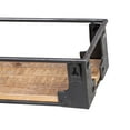 thumbnail image 5 of Honey-Can-Do Set of 2 Floating Metal and Wood Wall Shelves, Rustic/Black, 5 of 9
