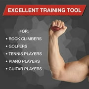 THERABAND Hand Exerciser, Soft, Red, Beginner, 2 IN, Stress Ball, Grip Strength