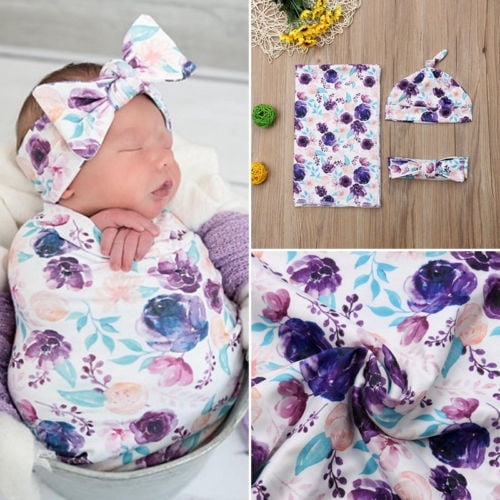 floral muslin wrap