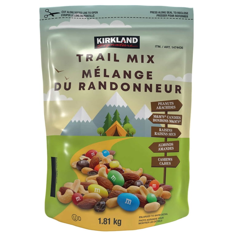 Kirkland Trail Mix with Nuts, M&M's & Raisins, 1.81/4 lb - Walmart.com