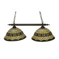 thumbnail image 4 of Meyda Tiffany 130629 35.5" L Tiffany Roman 2 Light Island Chandelier - MultiColor, 4 of 5
