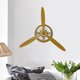 thumbnail image 5 of Adorno de pared con forma de cabeza de avión, accesorio decorativo de hierro para pasillo interior. Amarillo, 5 of 7