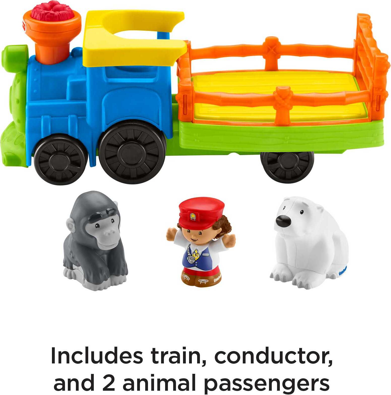 Fisher-Price Little People Choo-Choo Zoo Train with Music and Sounds for Toddlers, 3 Figures - image 5 of 7