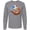 AC-Heather Grey, variant on Inktastic Cute Otter and Beachball Long Sleeve T-Shirt