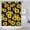 Black Sunflower Green, variant on Beige Sunflower Small Flower Pattern Shower Curtain 36"x72" ,Bathroom Decorative Shower Curtains Set with 12 Hooks,Modern Waterproof Washable Shower Curtain