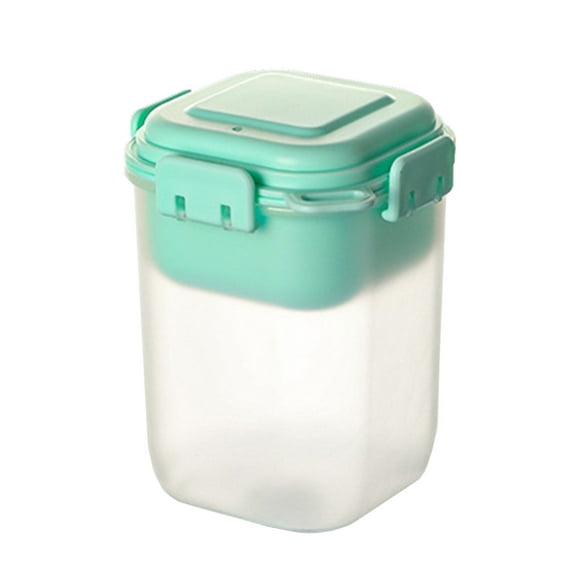 Dvruxg Overnight Oats Containers with Lids, plastic Jars for Large Airtight Jars for Milk, Cereal, Fruit，glass Jars for Overnight Oats with Lids, lid and Spoon, Plastic Overnight Oats Containers