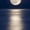 Night Ocean, variant on Elephant Stock Night Ocean Wall Art - Vertical Canvas Wall Art - Living Room Wall Decor - Astronomy & Space Canvas - Blue And Beige Decor - 8" x 12"
