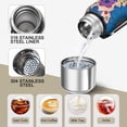 thumbnail image 3 of 20 Oz Colorful Floral Pattern Coffee Tumbler Double Wall Insulated Stainless Steel Water Bottle | Metal Reusable Thermoses Flask with Cup Cap | Leak & Sweat Proof with Anti-Dust Lid, 3 of 7