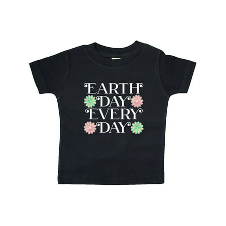 

Inktastic Earth Day Every Day- watercolor flowers Gift Baby Boy or Baby Girl T-Shirt