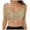 Beige, variant on Womens Seamless Bras No Underwire V Mesh Comfort Bralette Full Coverage Push Up Everyday T-Shirt Bra Wireless Bras for Women Padded