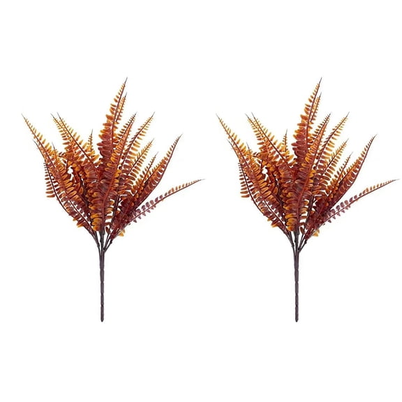 Artificial Fern Plant, Lifelike Greenery Faux Fern Bush for Home Office Indoor Outdoor Decor, Realistic Plastic Leaves Arrangement, 12 Branches, Maintenance-Free