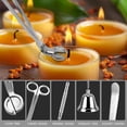 thumbnail image 4 of 3 in 1 Candle Accessory Set - Candle Wick Trimmer, Candle Wick Cutter, Candle Snuffer Extinguisher, Candle Wick Dipper with Gift Package for Candle Lovers, 4 of 8